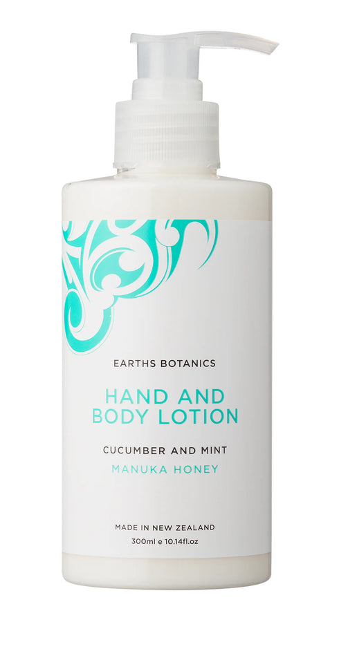 Image of EARTH BOTANICALS Cucumber & Mint Hand & Body Lotion 300ml